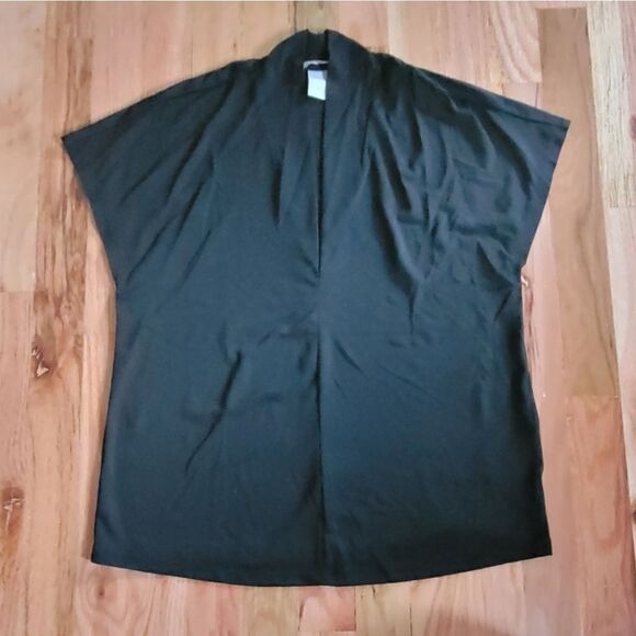 H&M V Neck Classic Black Blouse Small - Picture 2 of 5